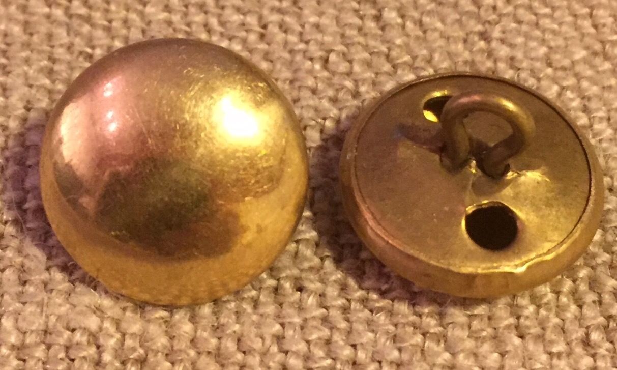 Nordic Half Domed Brass Button 20 mm 15th-19th Century (Military/Civilian)  - Tailor & Arms